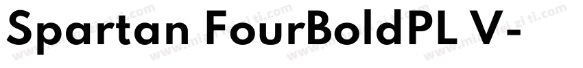Spartan FourBoldPL V字体转换